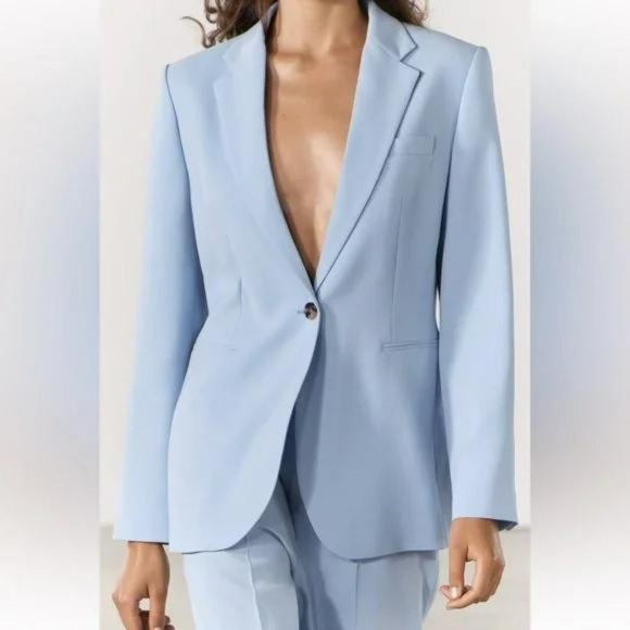 ZARA ZW COLLECTION STRAIGHT CUT JACKET - Picture 3 of 4